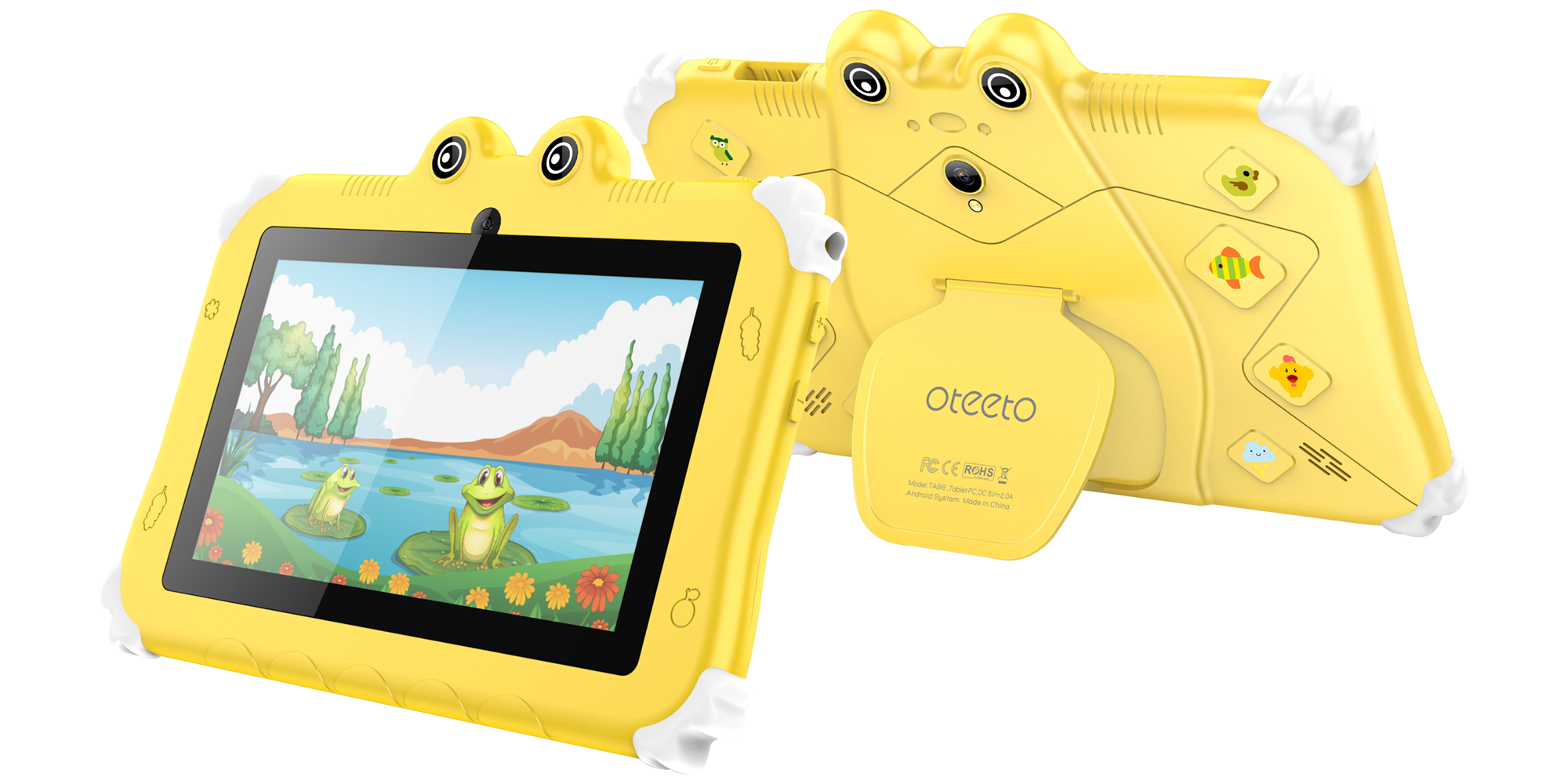 Oteeto TAB 6-Pro Tablet 4GB RAM + 128GB ROM, 7 Inch IPS LCD, Quad-Core 1.3 GHz Processor, Wifi, Android 13TabletsDesigned for little hands and big imaginations! Safe, smart, and super fun! Introducing the ultimate Oteeto TAB 6 kids’ tablet. Empowering you